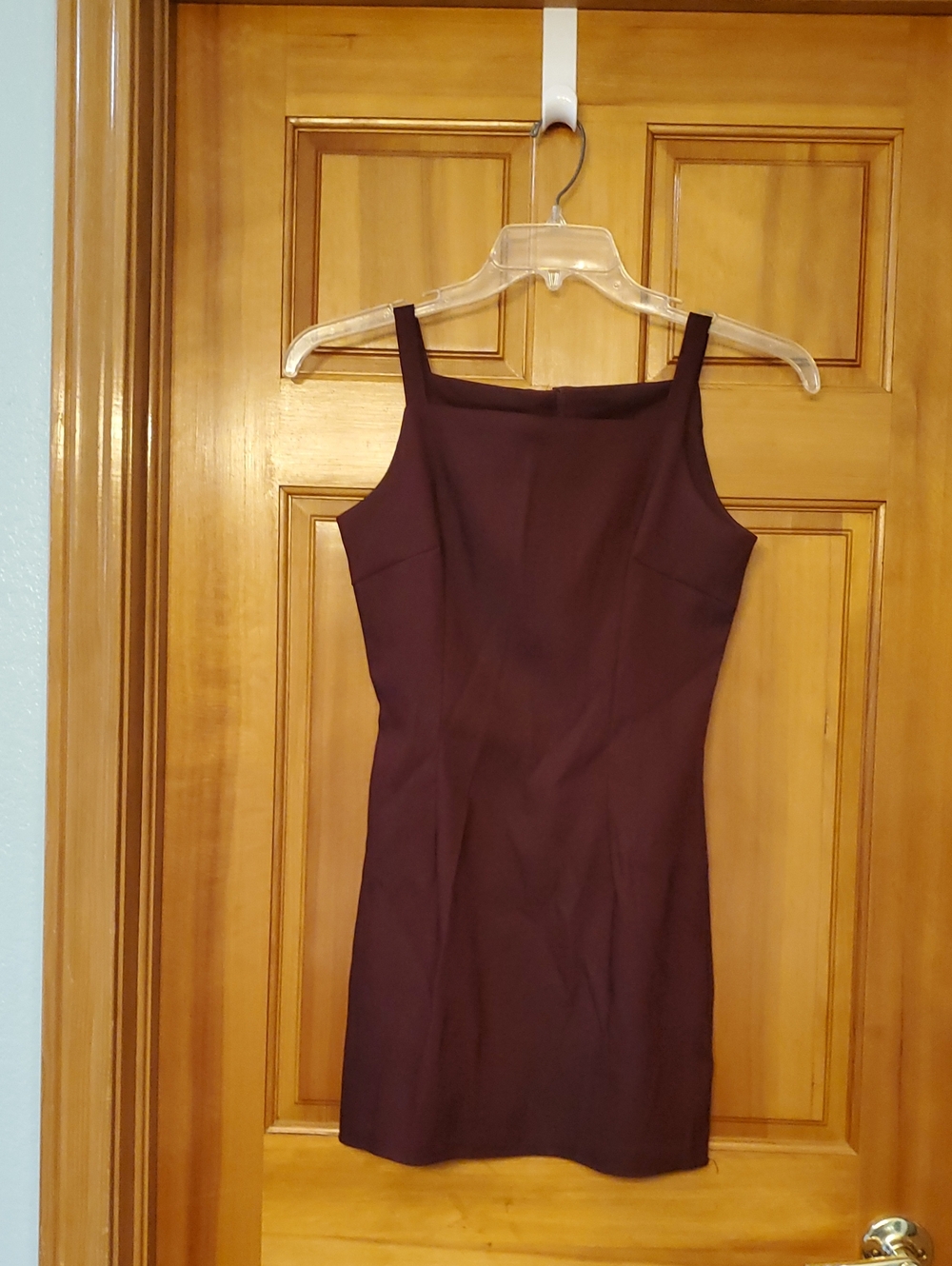 La Belle Size 3 Juniors Classic Sleeveless Sheath Dress in Dark Plum Vintage Y2K - Picture 3 of 6